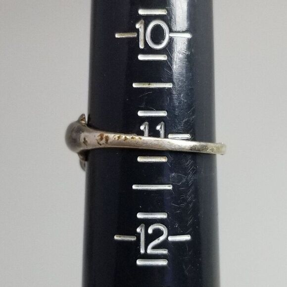 Vintage Sterling Silver Dolphin Wrap Adjustable Ring, Size 11 Band, Estate - Picture 4 of 9